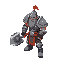 future warior with massive hammer 