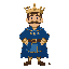 tall prince, blue costume, mustache, no crown