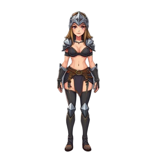 fantasy knight woman in bikini