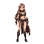 fantasy knight woman in bikini