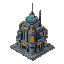 izometric building cyberpunk
