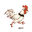 chicken running right