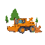  giant heavy machinery tree-cutting