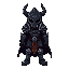 death knight in dark heavy armor