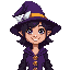 pretty witch with smile