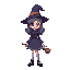 pretty witch with smile