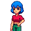 a 2d character in game