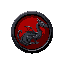gui round hp dark gray with inside dark red color, at side should be dragon