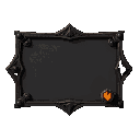 make  a empty buttons places . i will use it in game, vibe of game is dark with knights and nightmares, maybe buttons can have a image of campfire or sword  