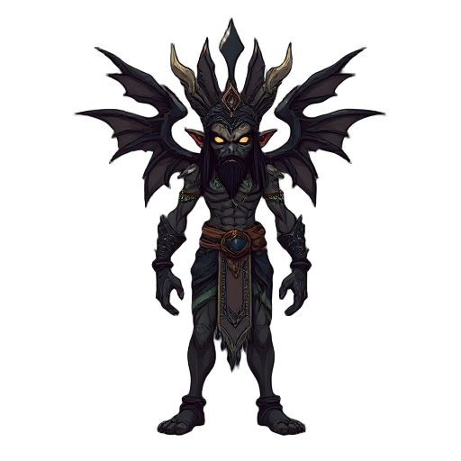 an indian demigod inspired by dark fantasy setting very gothic and horro 