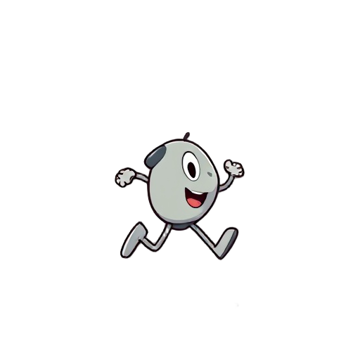 cartoon runing