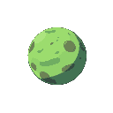 planet of alien or fantasy space cartoon