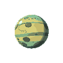 one planet no background, no blackout, gas giant