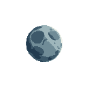 one planet no background, no blackout, moon