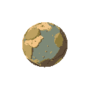 one planet no background, no blackout, terrain dry
