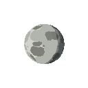 one planet no background, no blackout, moon