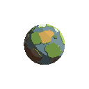 one planet no background, no blackout, no atmosphere
