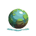 one planet no background, no blackout, terrain wet