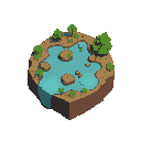 one planet no background, no blackout, terrain wet