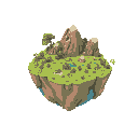 one planet no background, no blackout, islands