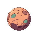 planet of alien or fantasy space cartoon