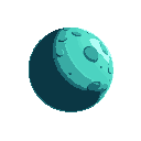 planet of alien or fantasy space cartoon