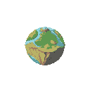 one planet no background, no blackout, islands