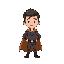 chibi tall guy with cape in idle