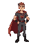 tall guy with cape