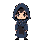 chibi man covered in robe