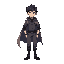 japanese chibi tall guy with cape in idle