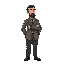 a tall, intellectual revolutionary strategist from 1960s turkey, designed as a 2d game character similar to valiant hearts: the great war. he stands in a thoughtful idle pose, as if analyzing a situat