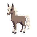 8bit 2d pixel earth pony