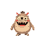 cute fat little monster with :3 face