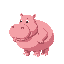 fat pink hippo style humanoid 