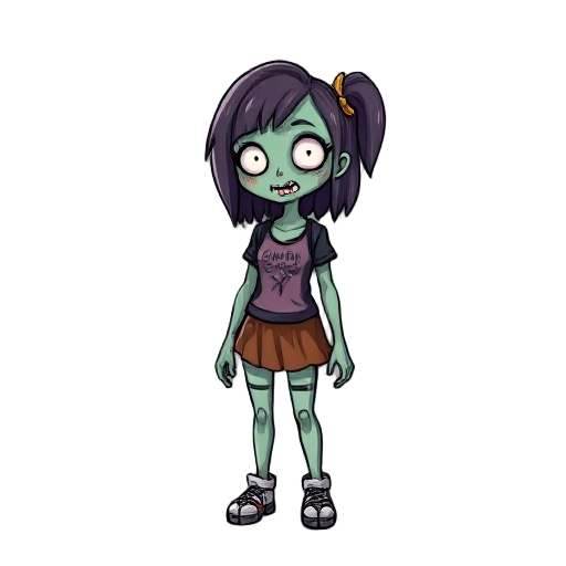 chica zombie estilo anime