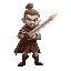 warrior with a sword