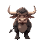 a mythical bull based off the japanese yokai "hakutaku"
