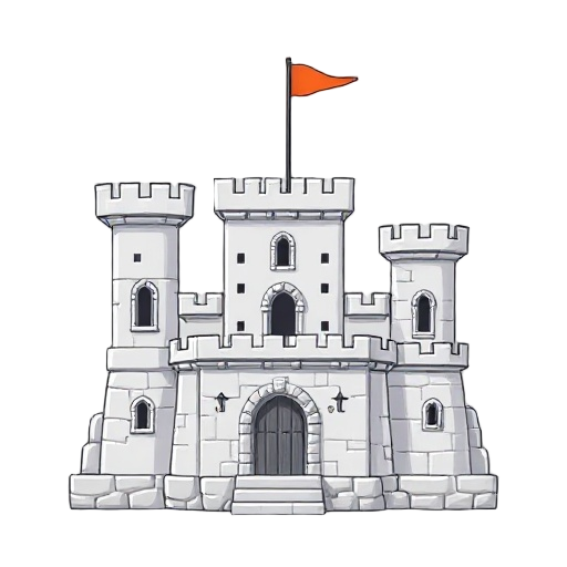 preciso de um tile set de escadaria, ela precisa ser branca com detalhes em cinza e vou usa em jogo plataforma, tem que ser uma escadaria estilho de castelo 