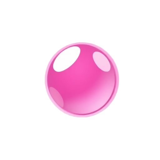 bolha rosa transparente 