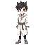 a young boy wizard apprentice, wolfcut hair, bright focused eyes, wearing a pristine white robe adorned with subtle arcane symbols of a magic academy, standing confidently, soft mystical lighting, anime-inspired style, detailed facial features, full-body 