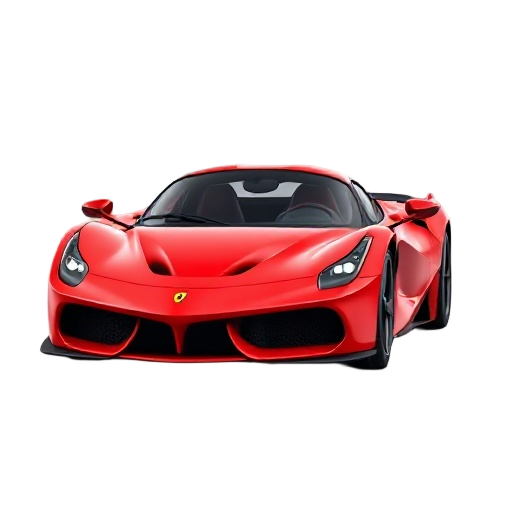 a ferrari car with moving,high speed ,steer ,turbo animations