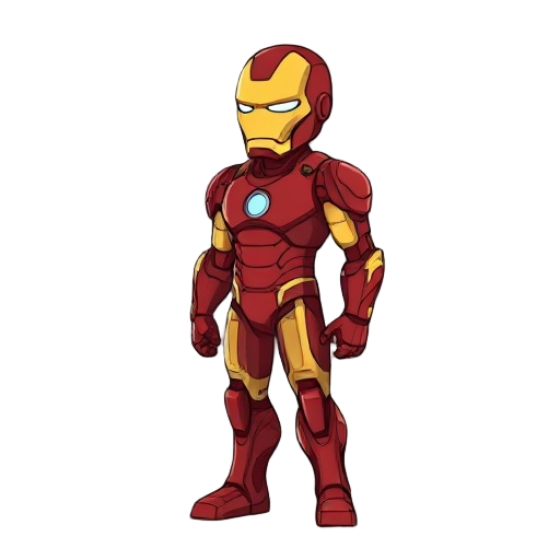 iron man flat right side view