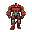 cycle walking  walking pos hulkbuster man flat 
