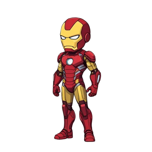 iron man flat right side view