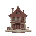 old building for 2d game platform