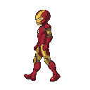 side view walking pos iron man flat 