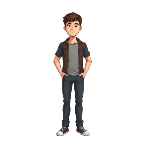 on human man full body front view 