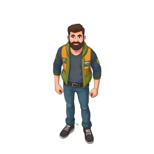 on human man full body front view 