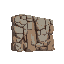 the side of a cliff with a rock wall texture. made of gray stone and brown clay.